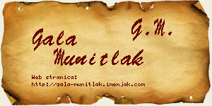 Gala Munitlak vizit kartica